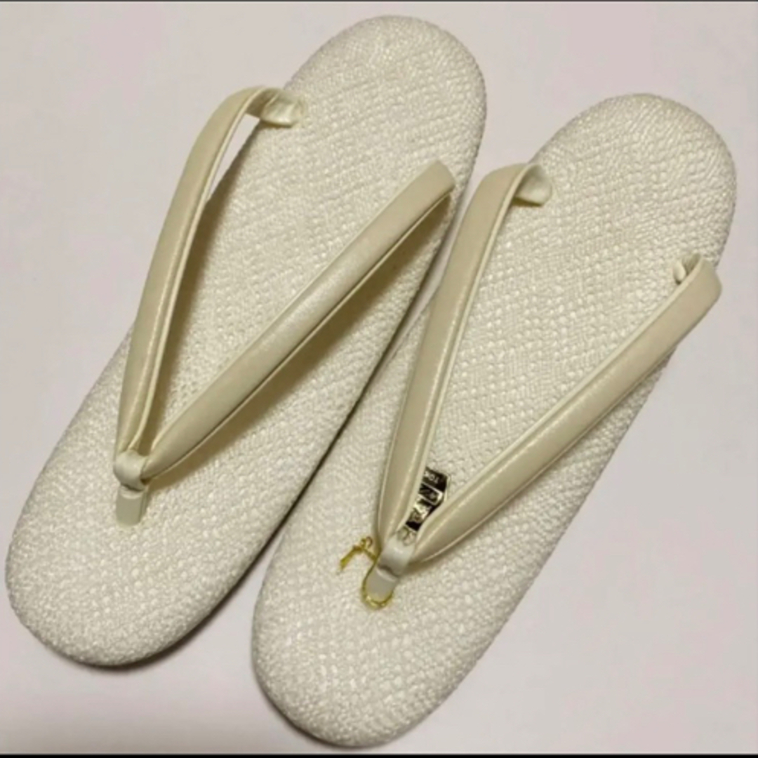 金鷲本舗 キンワシ印 草履 バッグ セット オフホワイト 夏用 激安な