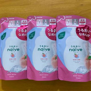 ナイーブ(naive（Kracie Home Products）)の［3個セット］ナイーブ ボディソープ 桃の葉エキス配合 詰め替え 380ml  (ボディソープ/石鹸)