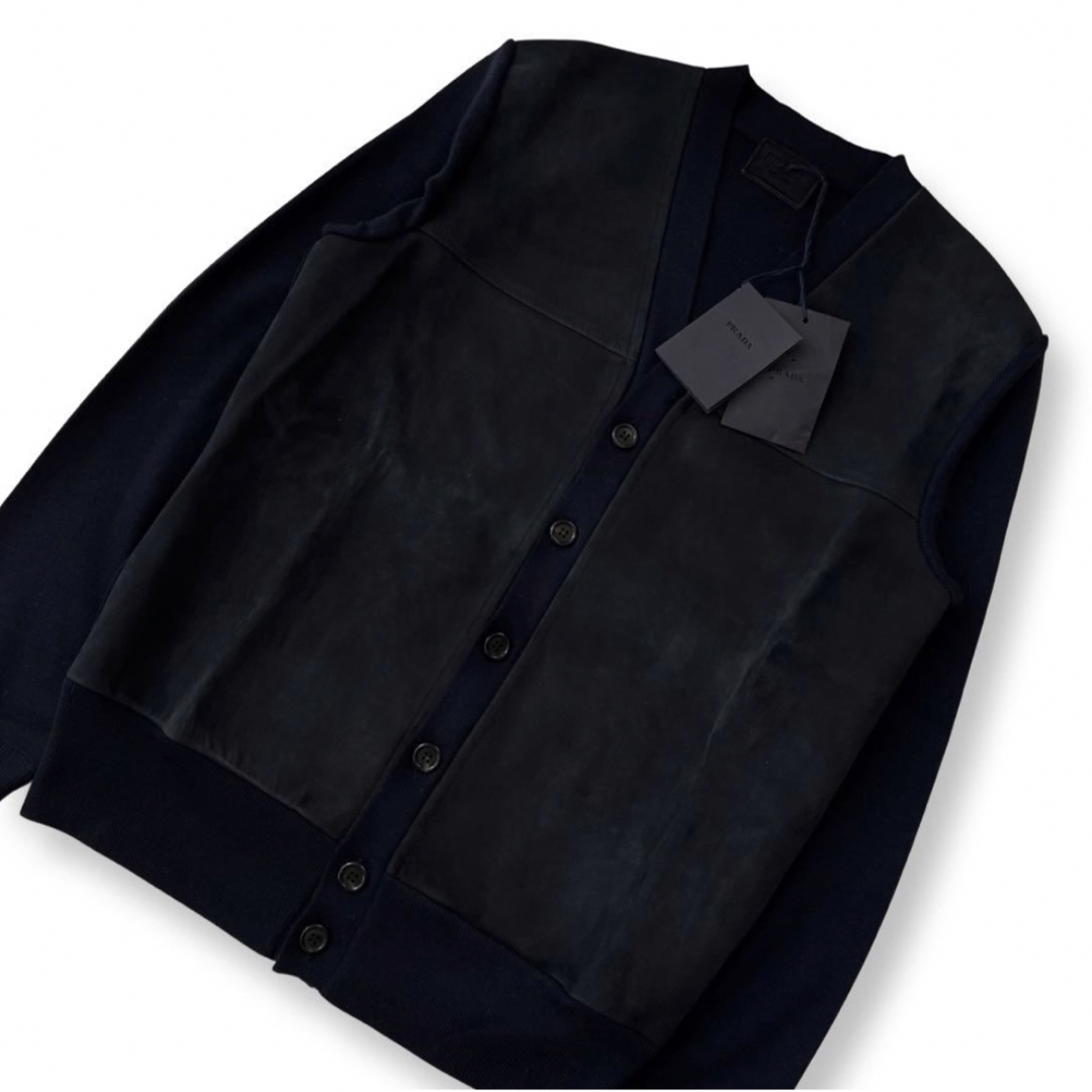 カラフルセット 3個 PRADA lether patch knit cardigan 50