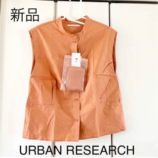 アーバンリサーチ(URBAN RESEARCH)の新品☆アーバンリサーチ　コットンノースリーブブラウス(シャツ/ブラウス(半袖/袖なし))