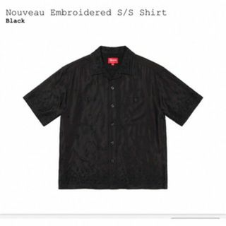 シュプリーム(Supreme)の23ss Supreme Nouveau S/S Silk Shirt ブラック(シャツ)