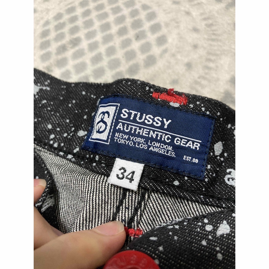 STUSSY ロゴデニムパンツ W28