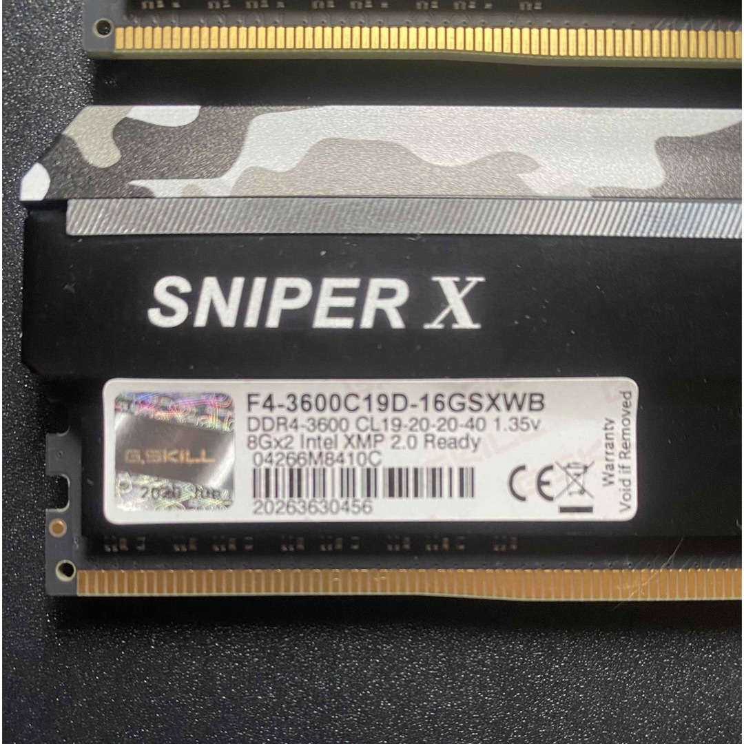 G.Skill SNIPER X  DDR4- 3600 8GB×2 16GB