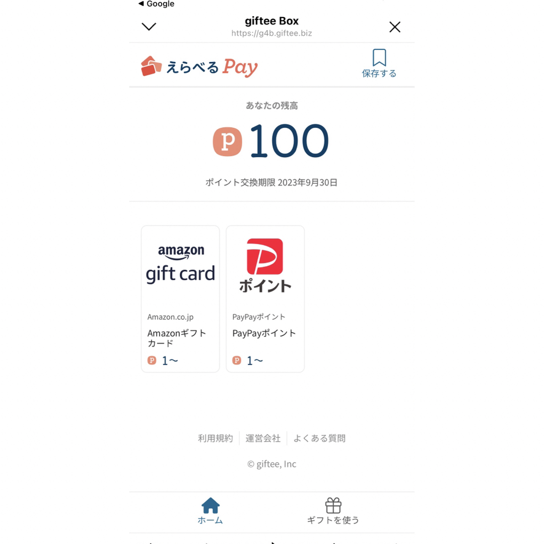 必ず貰える選べるpay9000ポイント分 3