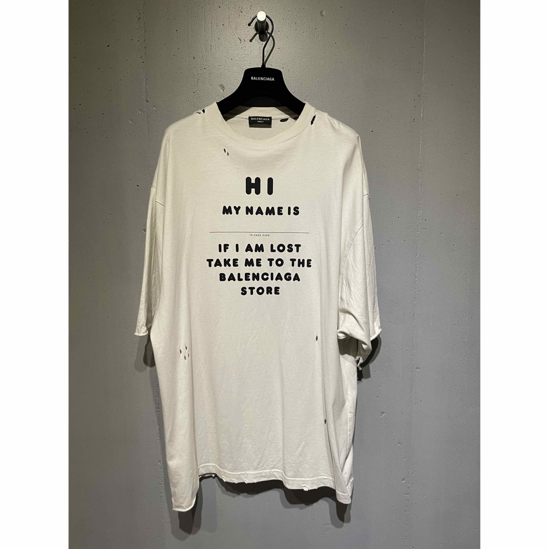 通販早割 BALENCIAGA デストロイ Tシャツ Tシャツ/カットソー(半袖/袖