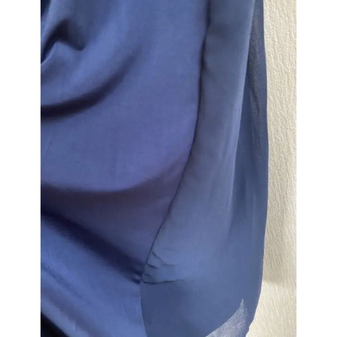 シフォン ワンピース ネックレス付き レディースのワンピース(ひざ丈ワンピース)の商品写真
