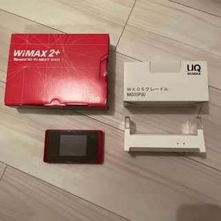 エヌイーシー(NEC)のUQ Speed Wi-Fi NEXT WX05 & クレードル(PC周辺機器)