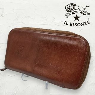 イルビゾンテ(IL BISONTE)の長財布 IL BISONTE  ブラウン イルビゾンテ　レザー　ラウンドファスナ(長財布)