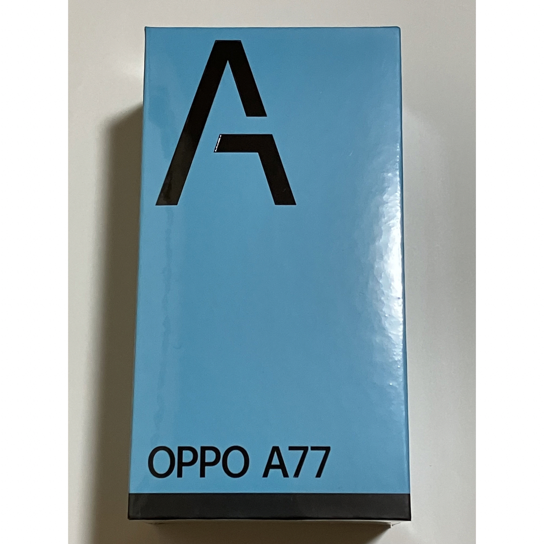 OPPO A77 ブルー SIMフリー 新品未開封