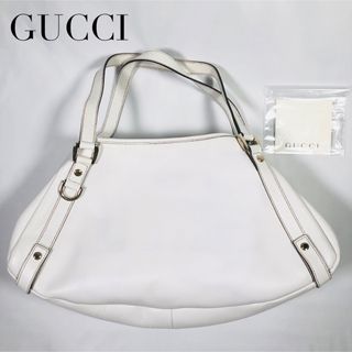 グッチ(Gucci)のGUCCI グッチ ハンドバッグ　ショルダーバッグ GG  白　ホワイト(ハンドバッグ)