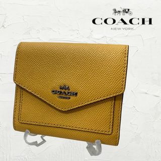 コーチ(COACH)の二つ折り財布 COACH  イエロー コーチ　黄色　レザー(折り財布)