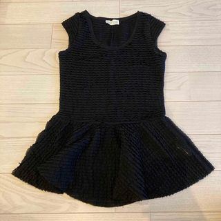 ザラ(ZARA)の［No.199］ZARA ザラ　ペプラムブラウス　黒　フリル(シャツ/ブラウス(半袖/袖なし))