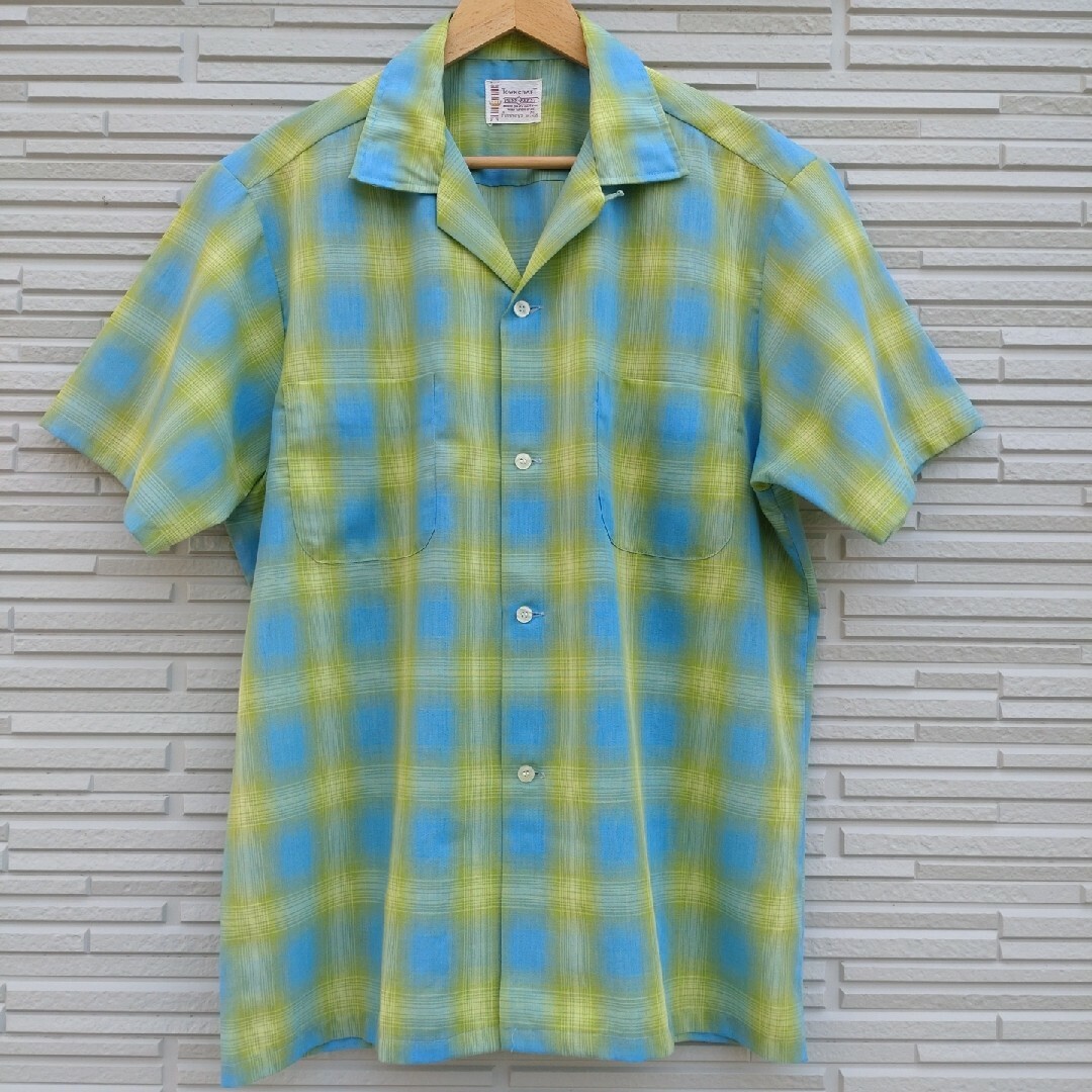 TOWNCRAFT - 【60'S Vintage・TOWN CRAFT】オンブレチェック半袖シャツ