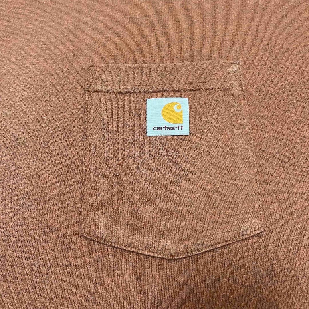 carhartt(カーハート)の【CARHARTT】カーハート S/S ポケTee ブラウン 2XLサイズ メンズのトップス(Tシャツ/カットソー(半袖/袖なし))の商品写真