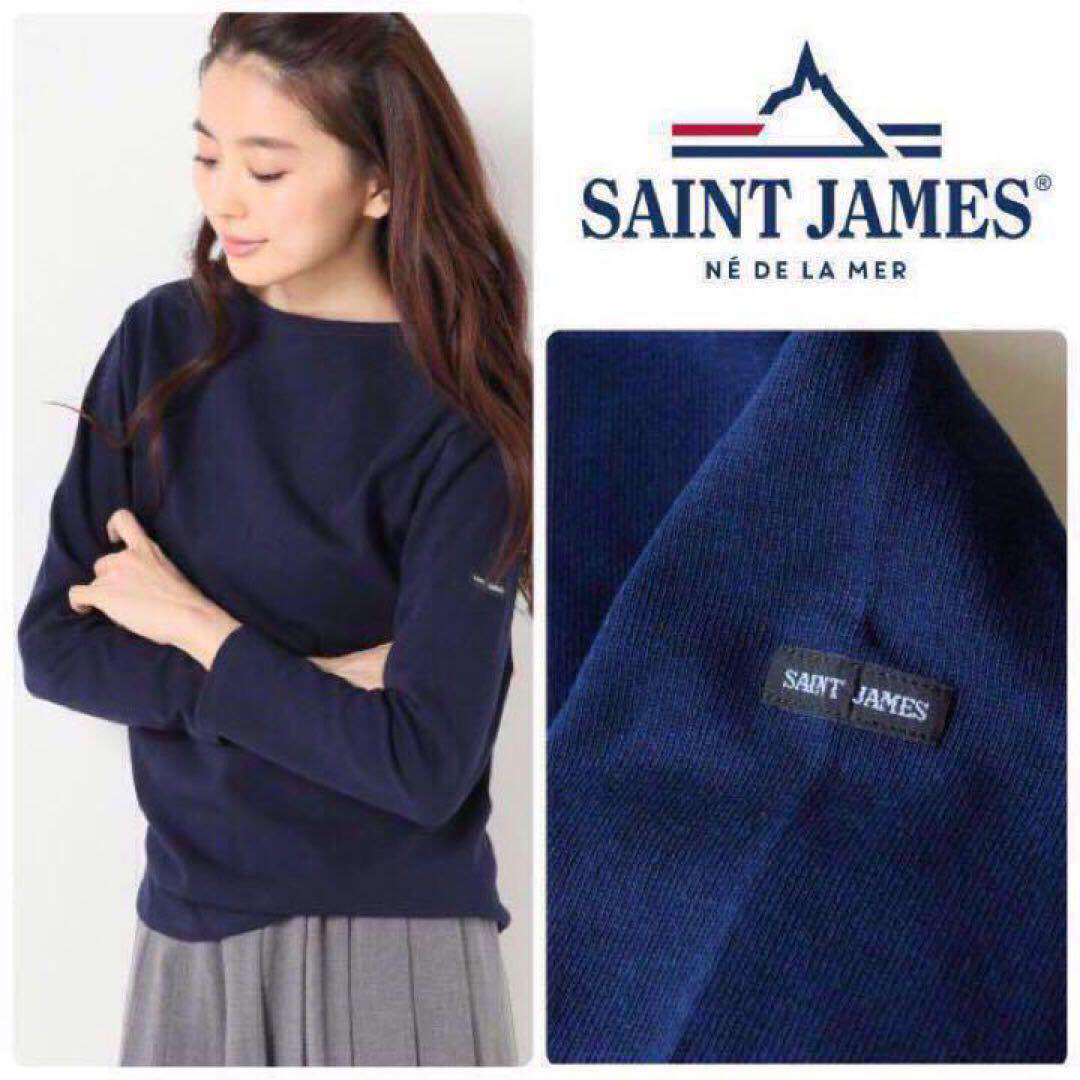 SAINT JAMES ギルドウェッソン　Tシャツ T1 新品　マリン　S