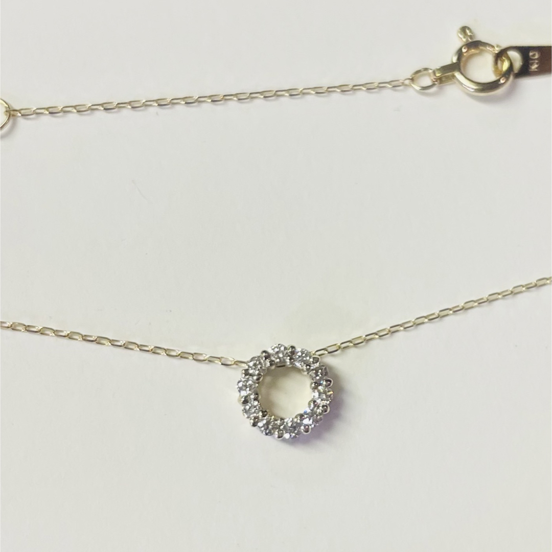 Jewel closet byL&Co.】K10ダイヤモンドサークルネックレス