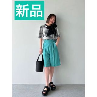 ルーニィ(LOUNIE)のルーニィ23年新品★洗える！ノンアイロン★麻調バミューダパンツハーフパンツ(ハーフパンツ)