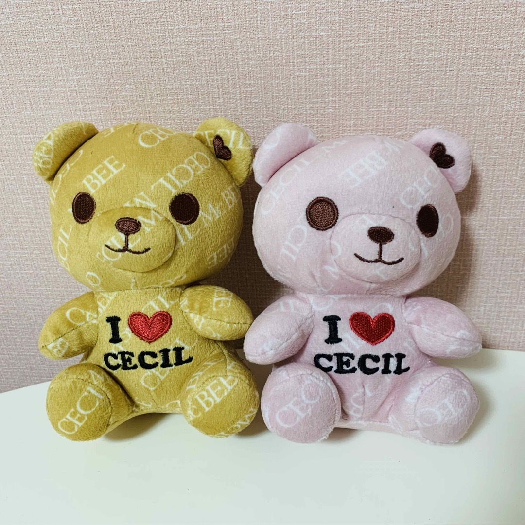 CECIL McBEE(セシルマクビー)の【発送可】CECIL McBEE ぬいぐるみ ２点セット エンタメ/ホビーのおもちゃ/ぬいぐるみ(ぬいぐるみ)の商品写真