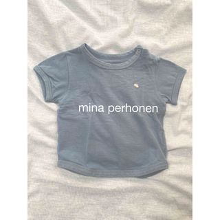 ミナペルホネン(mina perhonen)のミナペルホネン　ちょうちょワンポイントTシャツ　70(シャツ/カットソー)