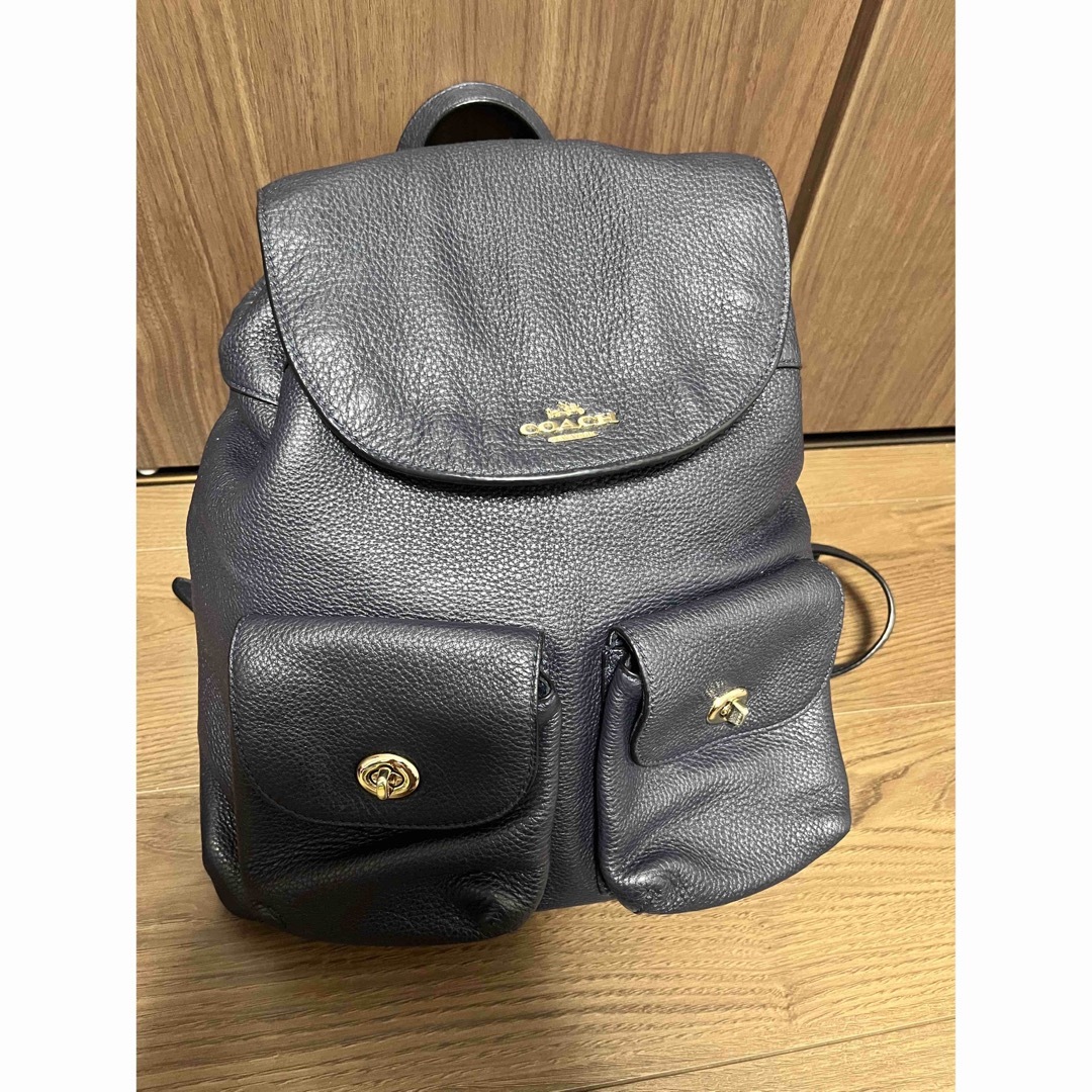 【新品未使用】 COACH コーチ  リュック ブラウン ネイビー F76715