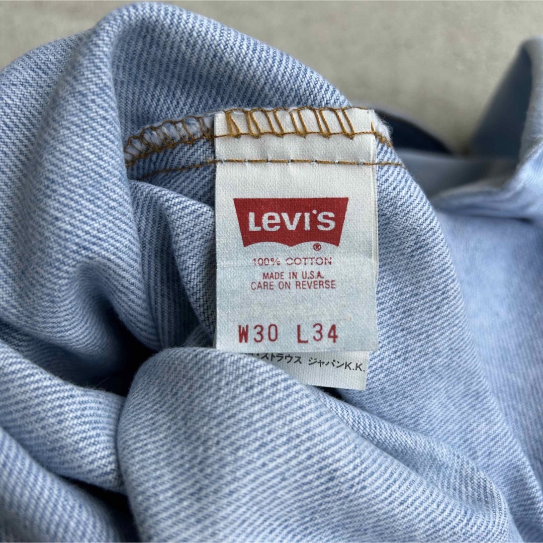 廃盤　【美品】　リーバイス　501　カラーデニム　ブルー　W 34　Levis