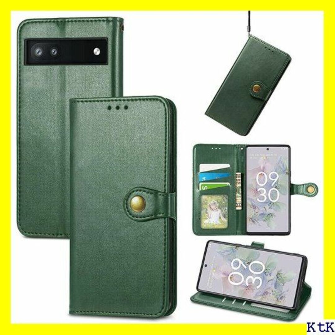 III for Google Pixel 6a 5G ケー 擦 グリーン 854 スマホ/家電/カメラのスマホアクセサリー(モバイルケース/カバー)の商品写真