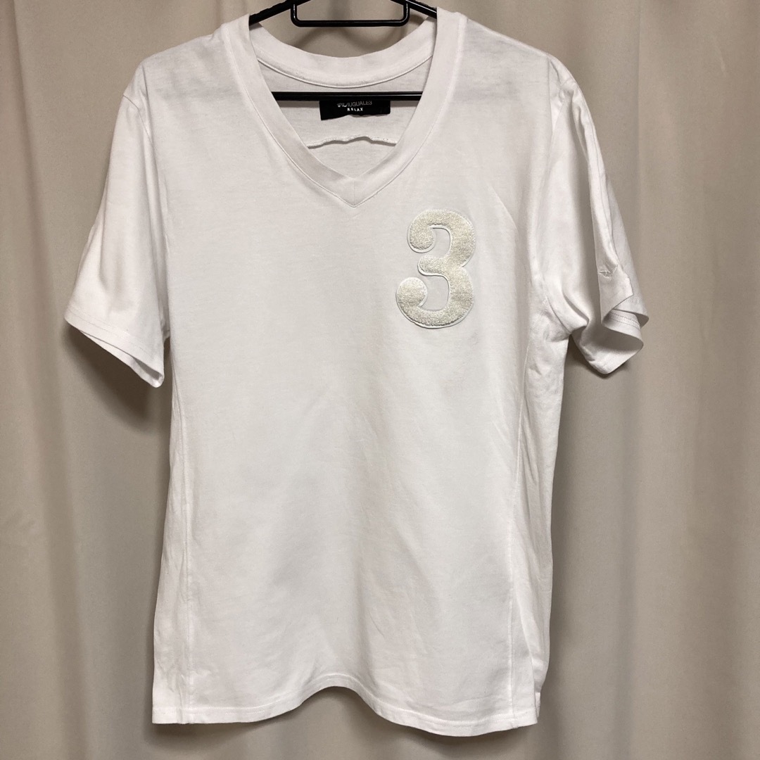 1piu1uguale3(ウノピゥウノウグァーレトレ)の1PIU1UGUALE3 RELAX Vネック Tシャツ　Ｌサイズ メンズのトップス(Tシャツ/カットソー(半袖/袖なし))の商品写真