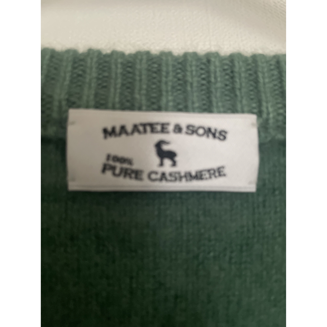 【美品】MAATEE&SONS 柿乃葉別注 VSweater Cashmere