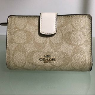 コーチ(COACH)の◆コーチ◆シグネチャー◆コンパクトウォレット◆ベージュ系◆F54023◆財布◆(財布)