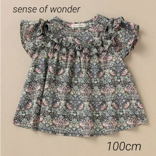 センスオブワンダー(sense of wonder)の【センスオブワンダー】リバティ チュニック 100cm 新品未使用(ブラウス)