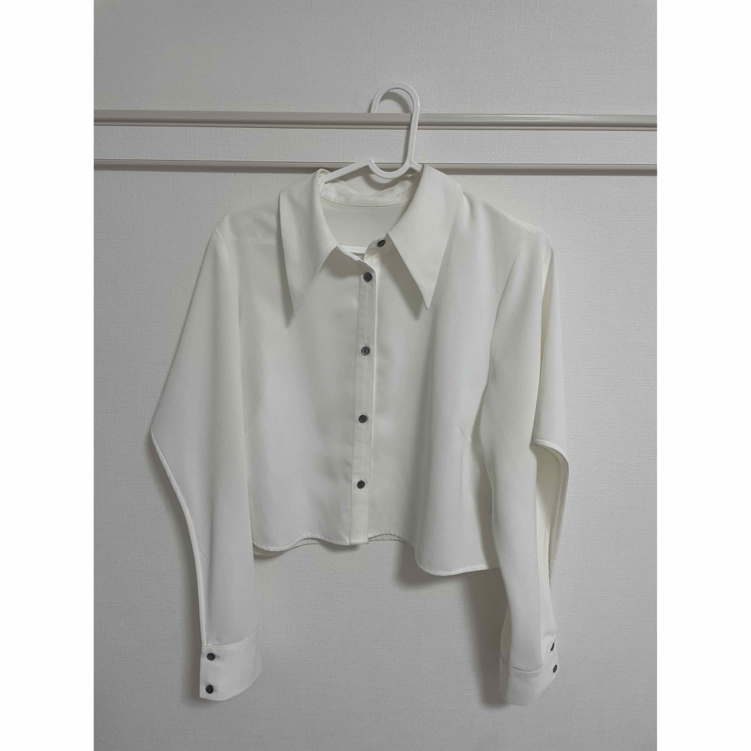 【お値引き中】HARE ソデアキショートシャツ white 白