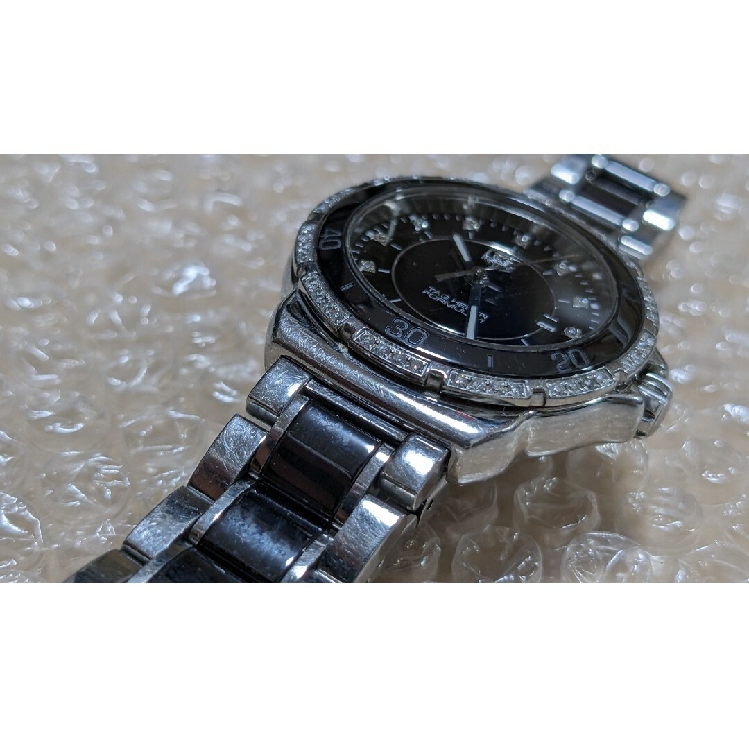 タグホイヤー　フォーミュラ1　ダイヤ　セラミック　レディース　時計　黒色