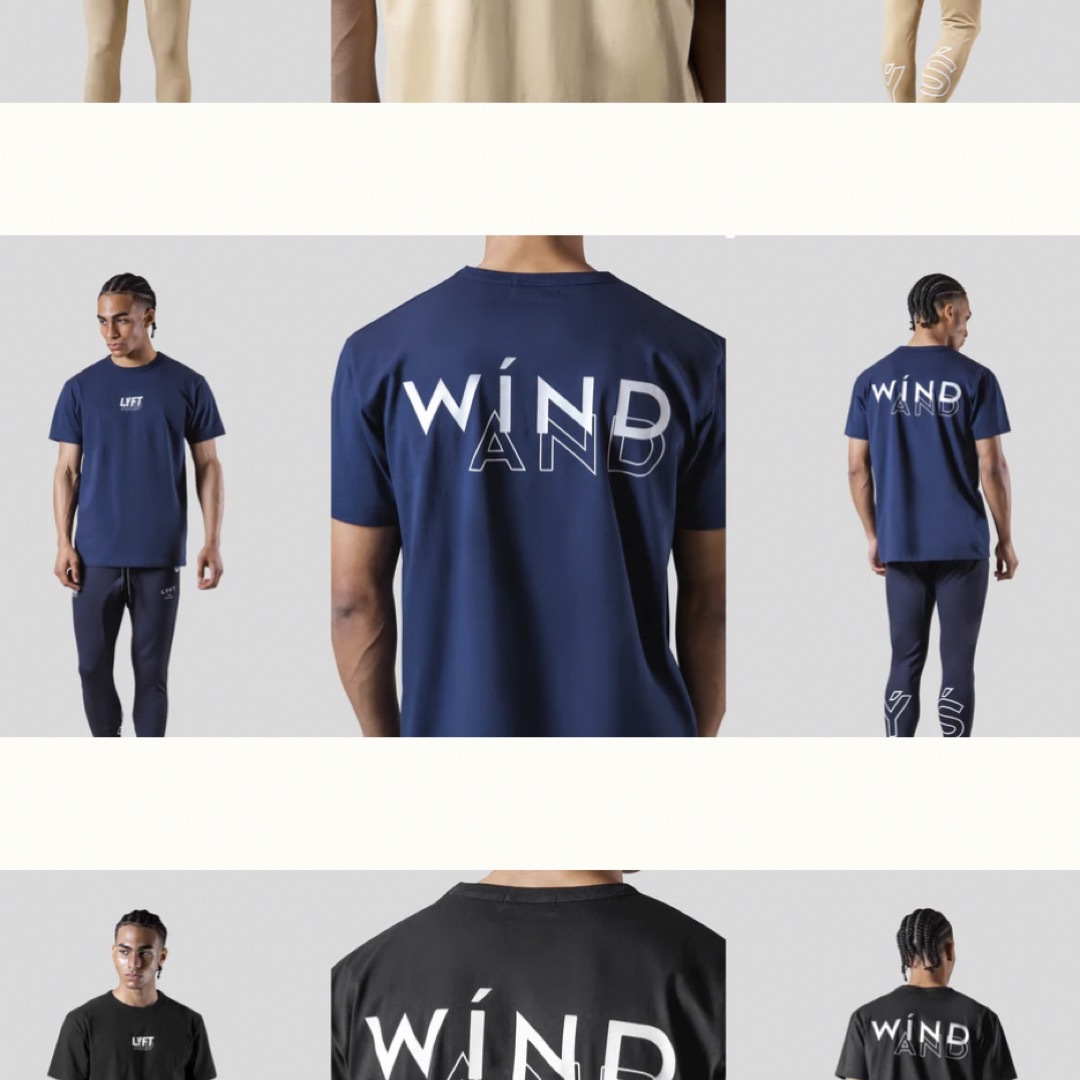 LYFT WIND AND SEA ネイビー　半袖Tシャツ