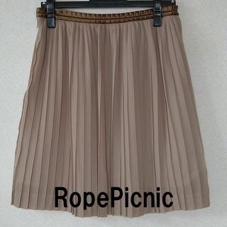 プロポーションボディドレッシング(PROPORTION BODY DRESSING)の★格安 RopePicnic(ロペピクニック)プリーツスカート ベージュ★(ひざ丈スカート)