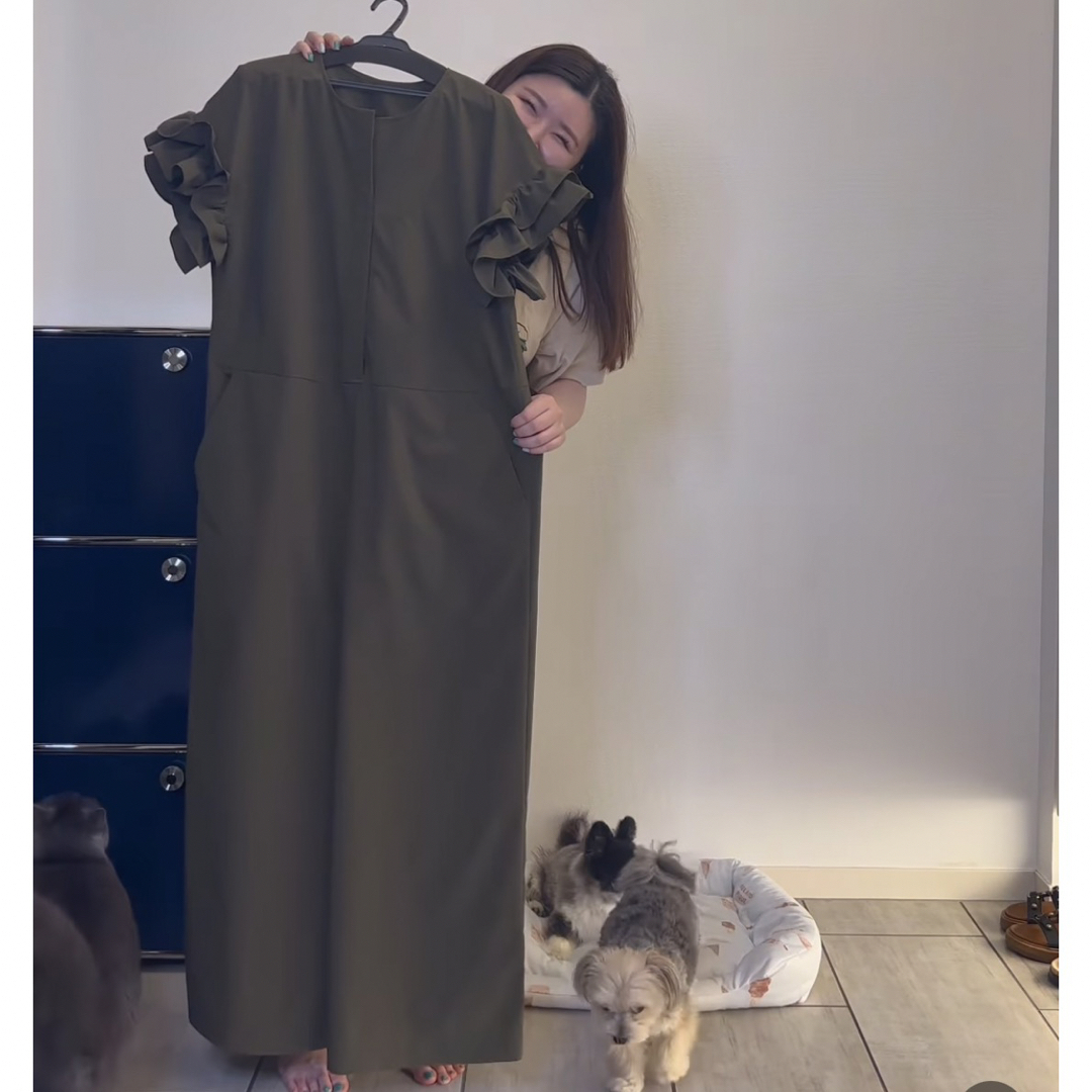 CADUNE カデュネ 川上桃子コラボ 袖フリルオール インワン - パンツ CADUNE カデュネ 川上桃子コラボ 袖フリルオール インワン - パンツ