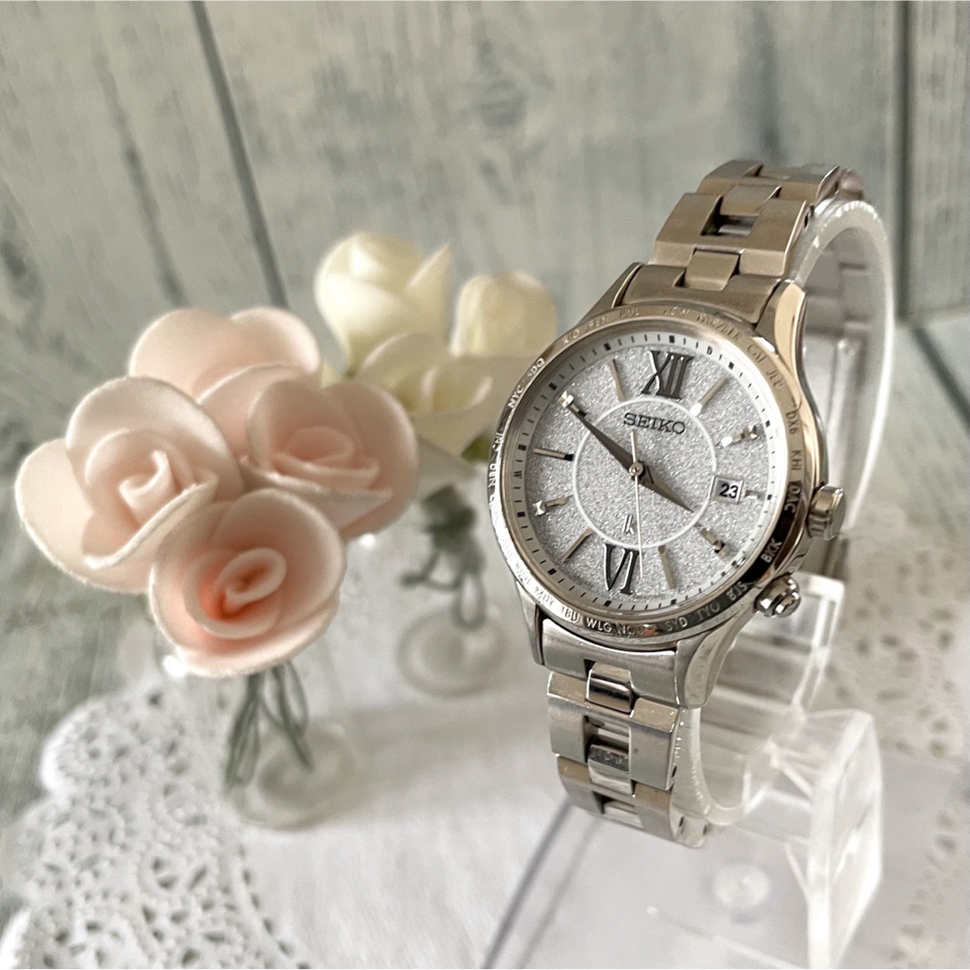 動作良好】SEIKO ルキア 腕時計 1B25-0AB0 電波 ラメ | kccusa.com