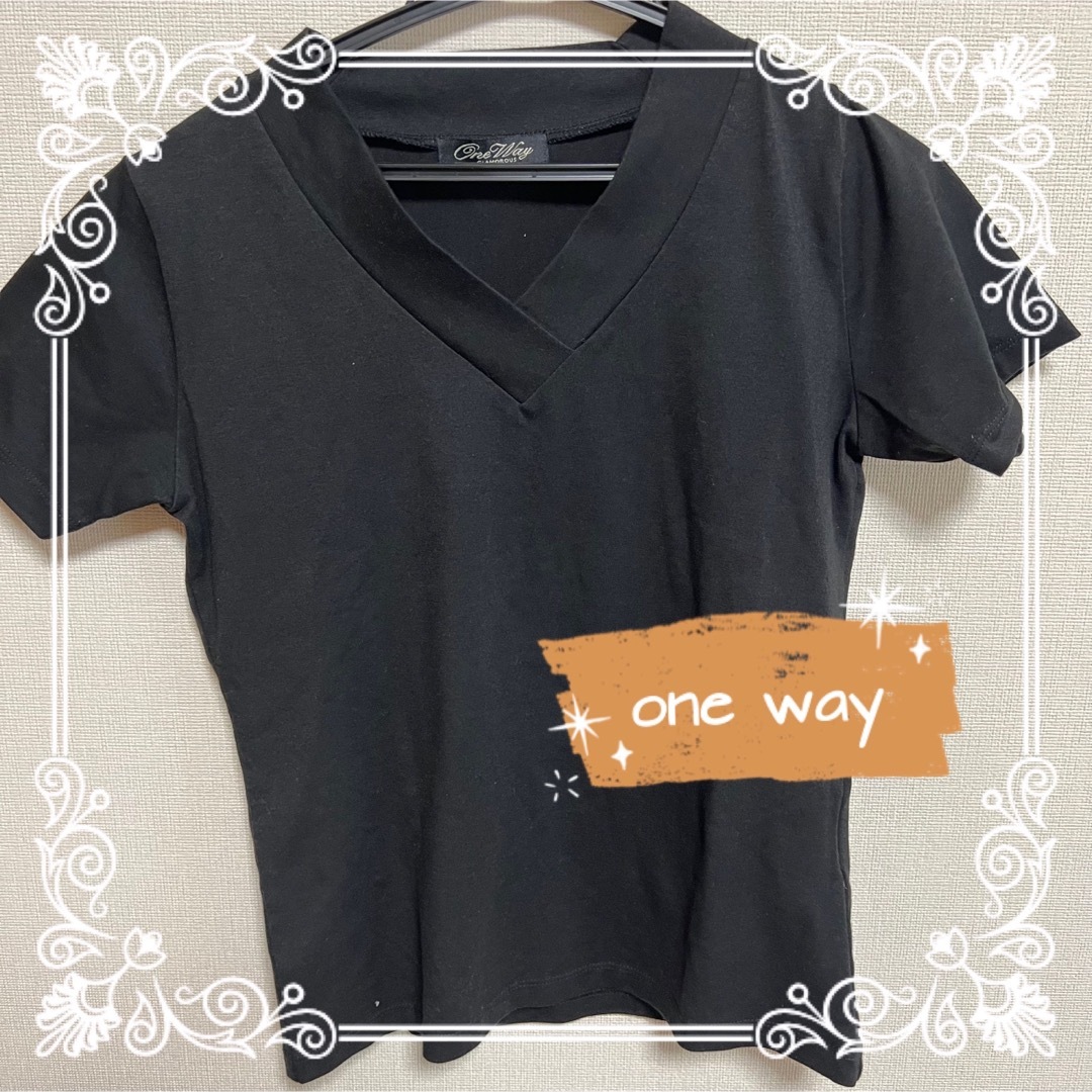 one way  半袖　Tシャツ  トップス　カットソー メンズのトップス(Tシャツ/カットソー(半袖/袖なし))の商品写真