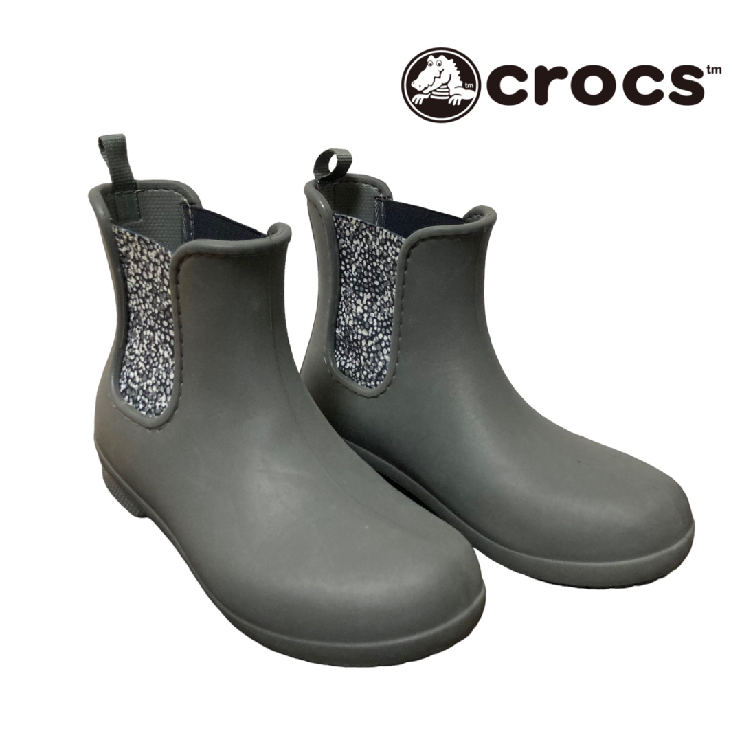 crocs 【超美品】crocs クロックス サイドゴア レインブーツ シャードブーツの通販 by 古着屋Links shop|クロックスならラクマ crocs サイドゴア レインブーツ 23cm ブラック
