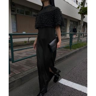 アメリヴィンテージ(Ameri VINTAGE)の2WAY VOLUME FRILL BOLERO SET DRESS(ロングドレス)