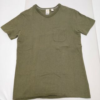 バーンズアウトフィッターズ(Barns OUTFITTERS)のバーンズ BARNS Tシャツ ポケット オリーブ(Tシャツ/カットソー(半袖/袖なし))