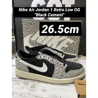 ナイキ(NIKE)のNike Air Jordan1 Retro LowOG BlackCement(スニーカー)