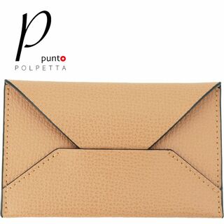 Polpetta - 新品 P punto POLPETTA グレインレザーカードケース ベージュ