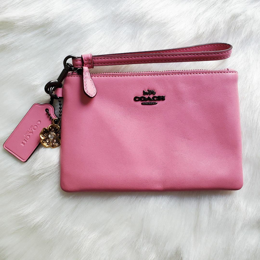 新品❤︎ COACH コーチ ポーチ リストレット ピンク