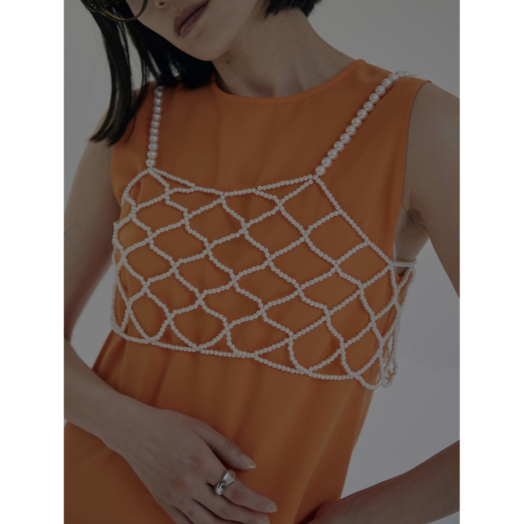 Ameri / RHOMBUS PEARL BUSTIER パールビスチェ トップス Ameri / RHOMBUS PEARL BUSTIER パールビスチェ トップス