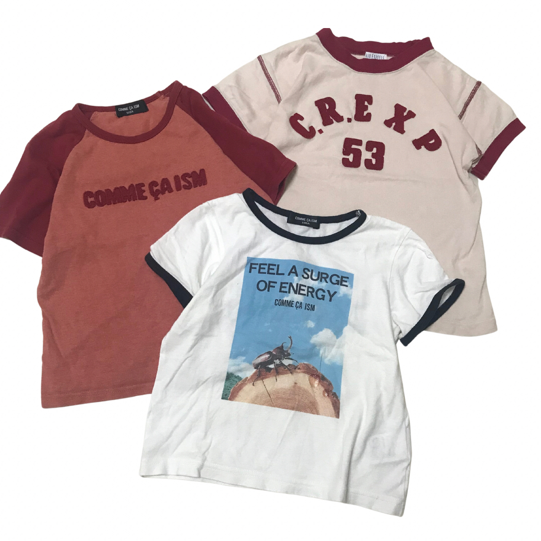 COMME CA ISM(コムサイズム)の100〜110コムサ、リオTシャツ　3点セット キッズ/ベビー/マタニティのキッズ服男の子用(90cm~)(Tシャツ/カットソー)の商品写真