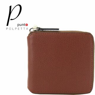 ポルペッタ(Polpetta)の新品 P punto POLPETTA レザーラウンドジップ 二つ折り財布(折り財布)