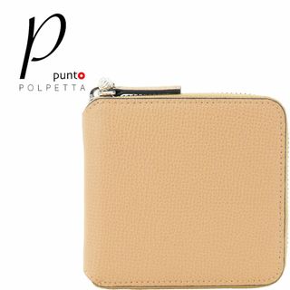 ポルペッタ(Polpetta)の新品 P punto POLPETTA レザーラウンドジップ 二つ折り財布(財布)