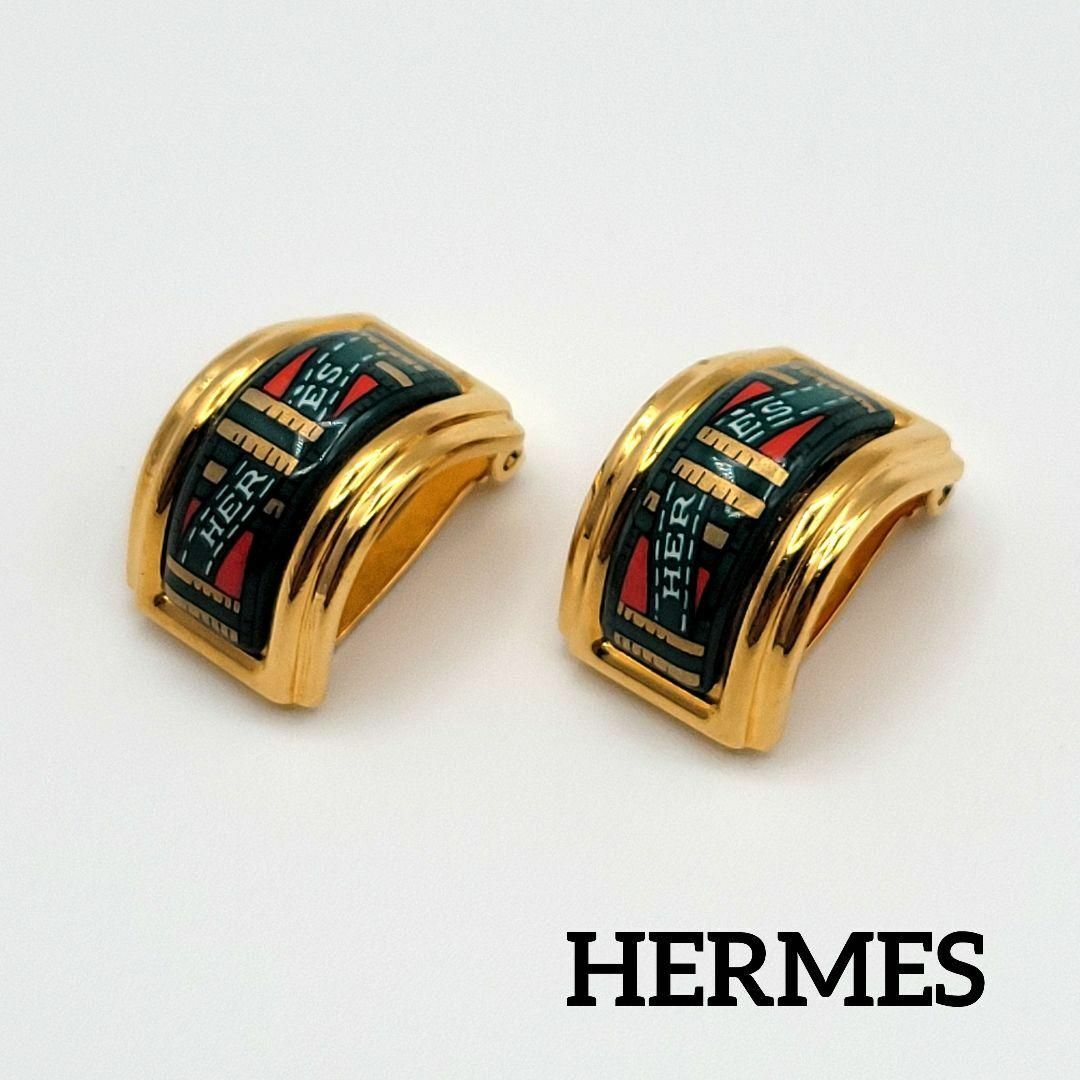 【美品】HERMES エマイユ イヤリング 七宝焼のサムネイル