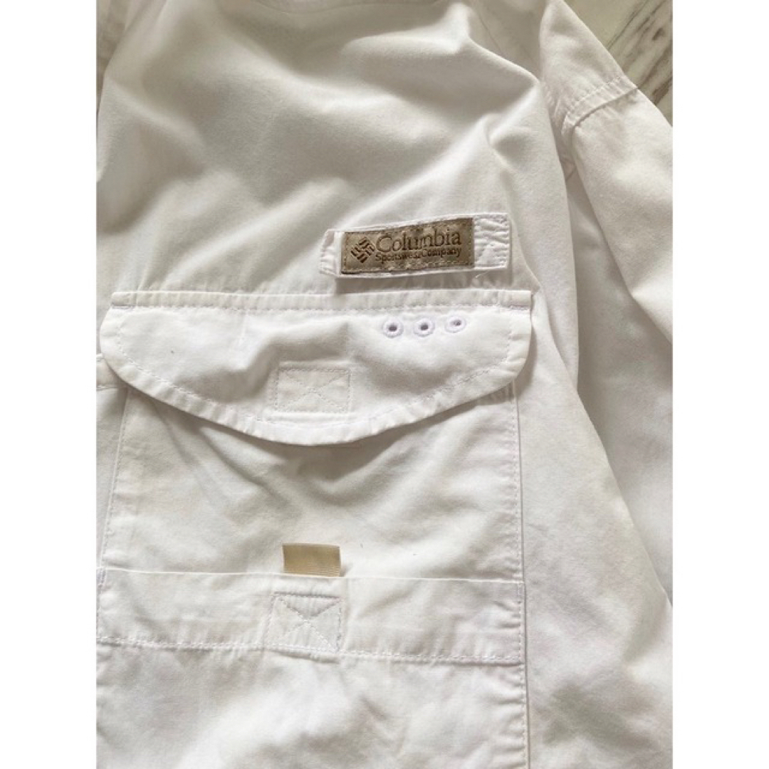 Columbia(コロンビア)の希少カラー vintage columbia PFG 白 フィッシングシャツ メンズのトップス(シャツ)の商品写真