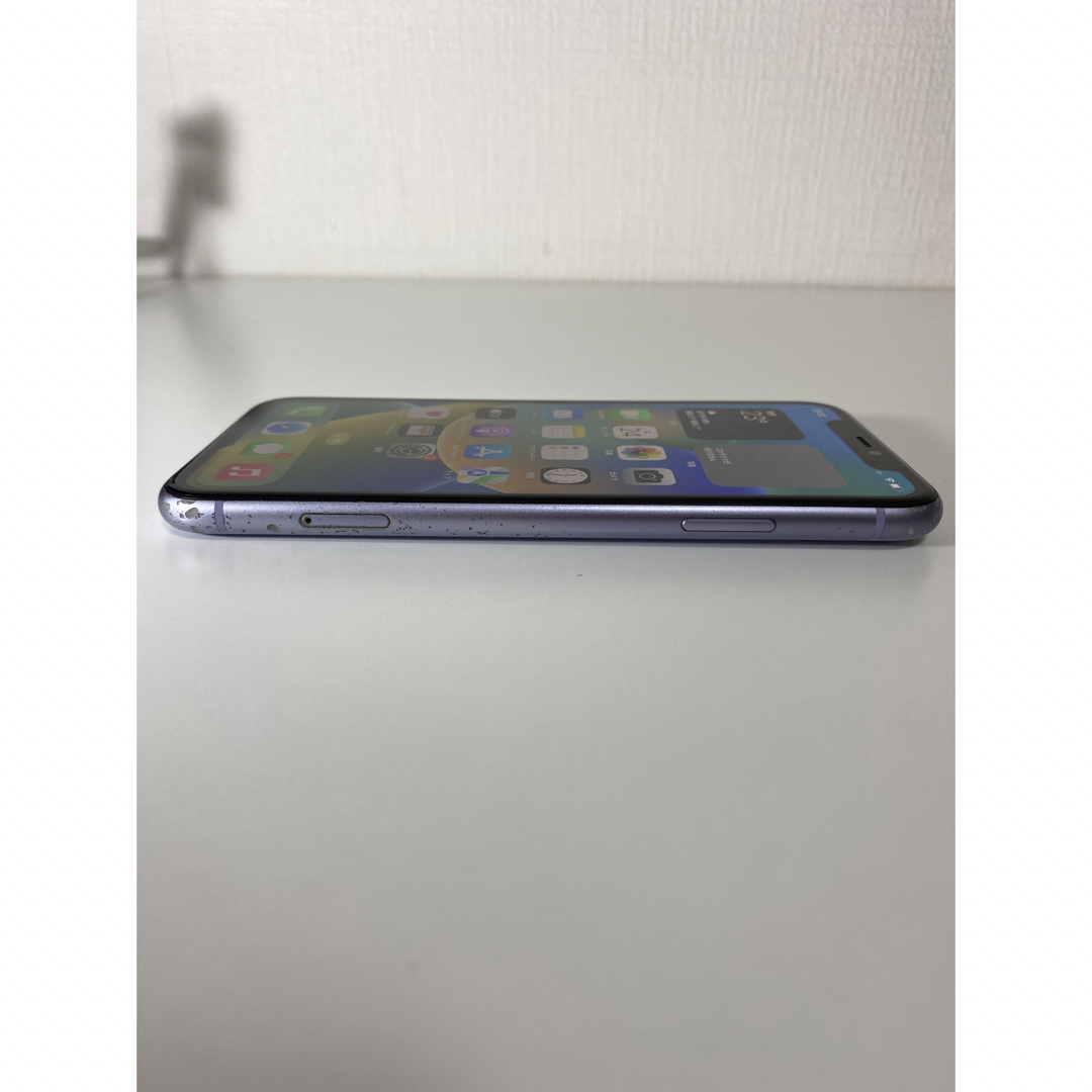 iPhone - iPhone11 64GB au パープル simフリー 中古 ジャンク の通販